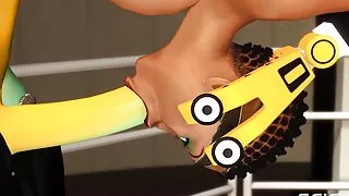 Fuck me hard. Sex with a sci-fi android in the lab