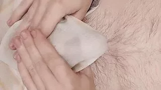 my first handkerchief with which I started to masturbate + the same new