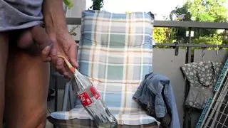 Insert urinary catheter, inflate balloon, put on jeans, drive home, undress, pee and drink all