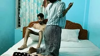 Indian young boy fucking hard room service hotel girl at Mumbai! Indian hotel sex