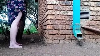 Fucking the neighbors wife in the garden