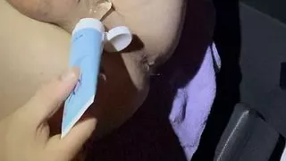 Bi Curious College moans while toying his virgin ass