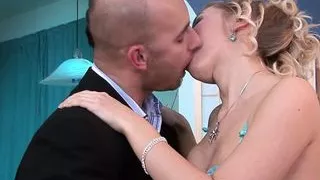 Blonde Cindy Dollar with a shaved pussy loves Neeo's cock