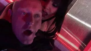 Sexy Romana and Black make Paul's old cock cum