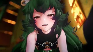 Ferry ride - Cowgirl Creampie mmd 3d Hentai Dark Green Color Edit Smixix