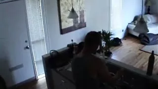 Hot Babe Showing big breast in shower while shaving