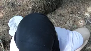 Arab wife cheating on husband in public