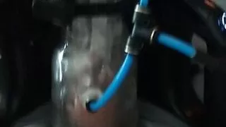 Poyostick Clear Fleshtype Milker Kit with aux Pump on Fleshlight Universal Launch