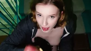 We fuck in the entrance while the mother is at home