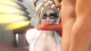 Fucking Docter Mercy's Mouth