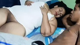 I share the bed with my son's best friend and he fucks me mercilessly until he cums