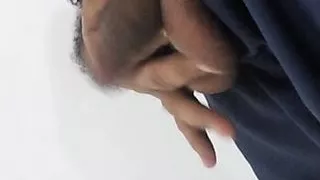 older pakistani daddy walking while dick is out