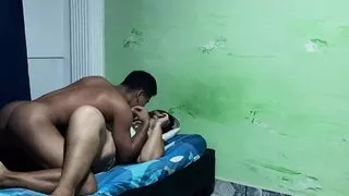 Mom fucks my best friend, until he came on top of her