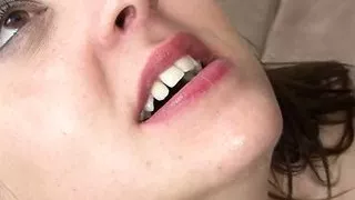The blonde Poppy Morgan has her mouth occupied with a cock