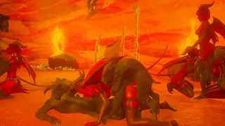 Succubus Party with 3D Demons