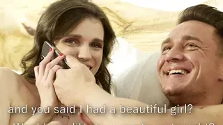 Sensual Threesome With Petite Brunette Nelya Jordan