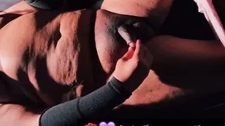 Raina Riviere in Pink or Purple Panties