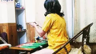 Painting And Waiting For You.