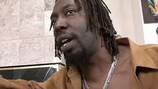 tattooed Ms Platinum eagerly sucks and fucks black cock