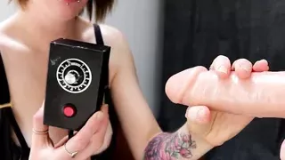 Goth girl vs suck and fuck machine