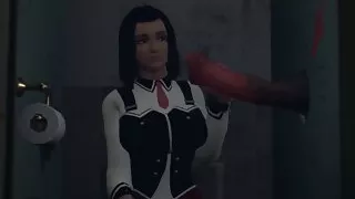 Bathroom Stole Surprise Gloryhole : 3D Porn