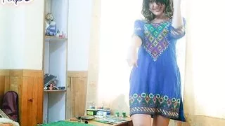 Hot MILF Takes Out Golden Panties.