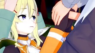 Darkness gets her wish: KonoSuba Hentai Parody