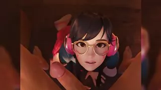 Overwatch - POV Blowjob Schoolgirl Dva Wants Your Cum (Sound)