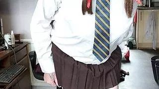 Caged Skoolie Prancing Around