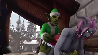 Santa's Elves have a Threesome with a Demon Girl: Warcraft Parody