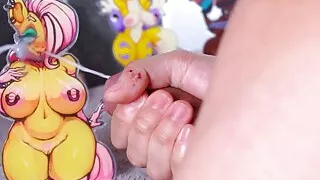 Hot SOF using Fleshlight on Pony Standee