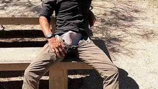 Almost caught pissing my work pants at a public picnic area