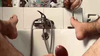 Amateur, Bañar, Polla Grande, Esperma, Corrida, Papá