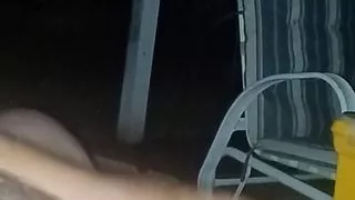 Mofo2121 cums on porch