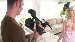 Cara Dee is a girl who takes two cocks at a time