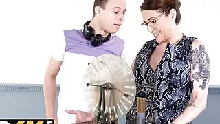 TUTOR4K. Spark Ran, So They Had to Fuck Electrically!