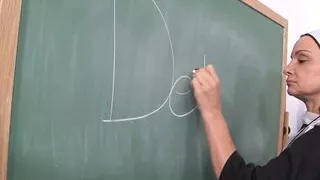 Rebecca Bardot fucks lesbian student Brandi Blunt