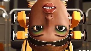 Fuck me hard. Sex with a sci-fi android in the lab