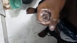 Masterbation Cum Out  the toilet