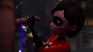 Helen Parr Rooftop Handjob