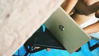 watching my sister in law masturbating on video call with her husband