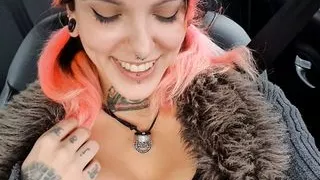 Public play squirting multiple times in a ride with a stranger