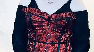 Sissy Slut in Heavy Makeup Teases and Strokes