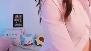 cameltoe wet panty masturbation 19yo