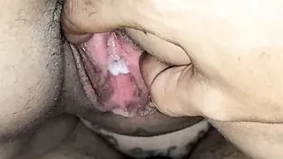 Sexy wife sucking cock and riding making her big tits bounce