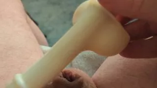 Fucking my tiny Innie dick hole with my CnB duck call