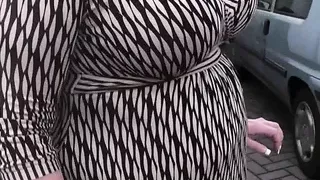 BBW swallowing huge black dick before riding