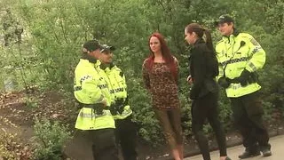 Beautiful young girl banged hard in car