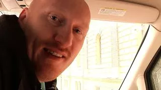 Wild sexy threesome in the car