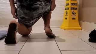 Found some clothes got dirty in restroom